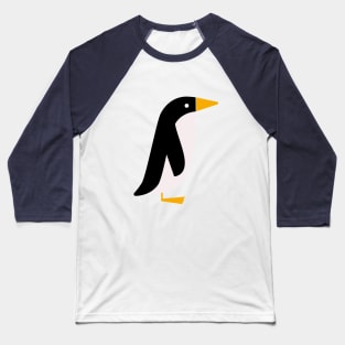 Penguin Party – Retro Penguins in Blue Baseball T-Shirt